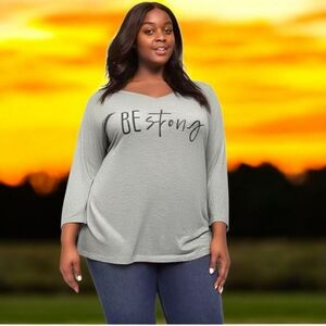 LIVI Active long T-shirt 'Be Strong'